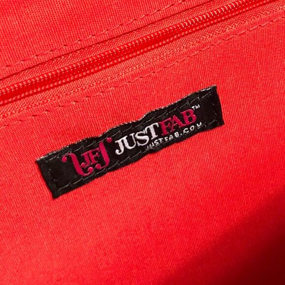 NWOT! JustFab Aaron Clutch Crossbody Purse Embellished Embroidered Design - Picture 5 of 10